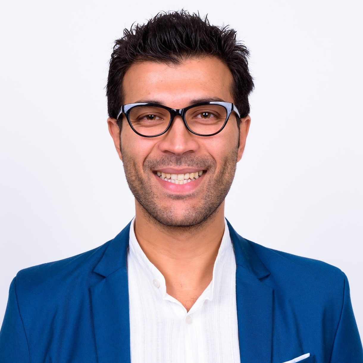 Face of handsome Turkish businessman in suit